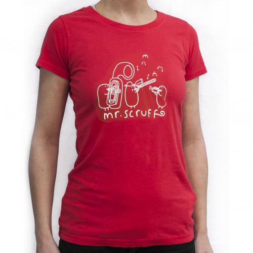 Ladies 'Brass Band' T-Shirt - Red - 